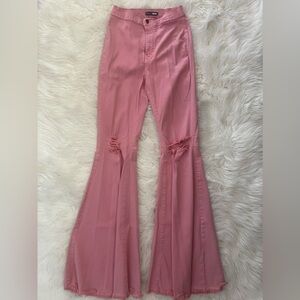 Pink bell bottoms